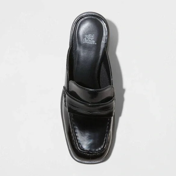 NWT Women's Eileen Mule Heels - Wild Fable Black size 8 - Picture 3 of 7